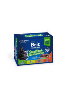 BRIT PREMIUM Pouch Sterilized  Mix smaków 24x100g dla kotów sterylizowanych