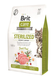 BRIT CARE Grain-Free Sterilized Immunity 2 kg hypoalergiczna karma dla dorosłych sterylizowanych kotów