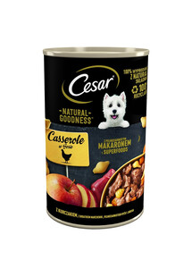 CESAR Karma mokra w sosie dla psa w sosie 24x400g z kurczak, marchewka, makron