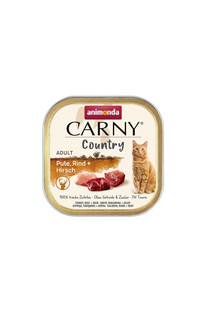 Carny Country Adult Turkey&Beef&Deer 100 g indyk, wołowina i jeleń dla dorosłych kotów