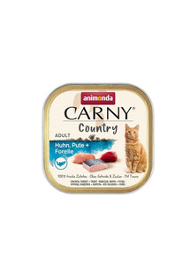 Carny Country Adult Chicken&Turkey&Trout 100 g kurczak, indyk i pstrąg dla dorosłych kotów