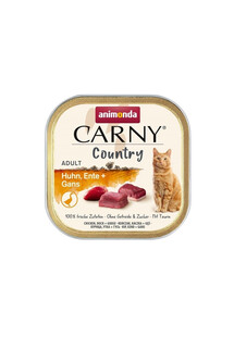 Carny Country Adult Chicken&Duck&Goose 100 g kurczak, kaczka i gęś dla dorosłych kotów