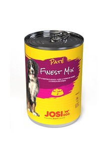 JosiDog Finest Mix Pate pasztet 4 rodzaje mięsa 400 g dla dorosłych psów