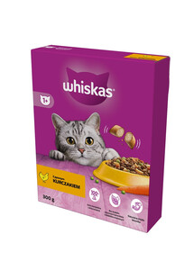 WHISKAS Adult 6x300 g sucha karma pełnoporcjowa z pysznym kurczakiem dla dorosłych kotów