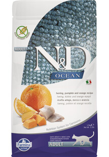 FARMINA N&D Ocean cat adult herring pumpkin and orange 300 g