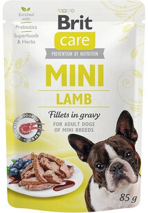 BRIT CARE Mini Adult Pouch Lamb 24x85 g - karma mokra dla dorosłych psów małych ras.