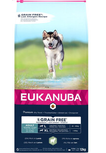 EUKANUBA Grain Free L Adult 12 kg - sucha karma dla dorosłych psów dużych ras z jagnięciną