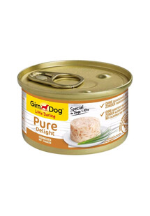 GIMDOG Pure Delight Chicken kurczak dla psów małych ras 85 g