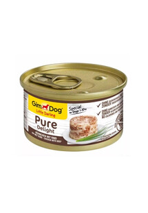 GIMDOG Pure Delight Chicken&Beef kurczak i wołowina dla psów małych ras 85 g