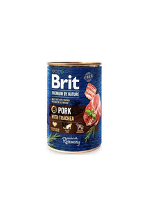 BRIT Premium by Nature 400 g smak wieprzowina z przełykami dla psa