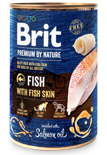 BRIT Premium by Nature  400 g ryba i rybie skóry naturalna karma dla psów