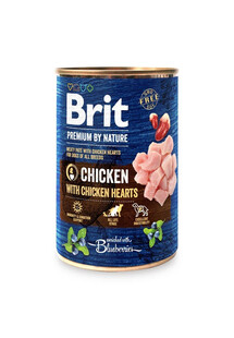 BRIT Premium by Nature  400 g kurczak i serca naturalna karma dla psa