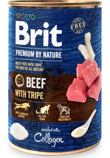 BRIT Premium by Nature 400 g wołowina i podroby naturalna karma dla psa