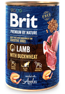 BRIT Premium by Nature 400 g jagnięcina i gryka naturalna karma dla psa