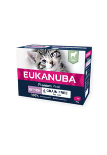 Grain Free Kitten pasztet dla kociąt Jagnięcina 12 x 85 g