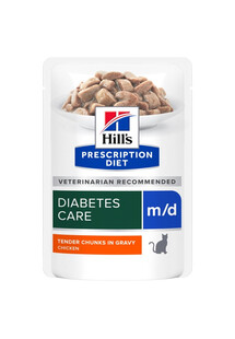 PRESCRIPTION DIET Feline m/d diabetes + weight management z kurczakiem 12x85 g w saszetkach