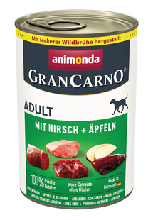 GranCarno Adult wieprzowina z jeleniem i jabłkiem 400 g