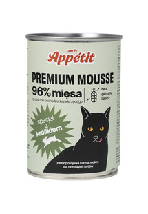 APPETIT PREMIUM Mousse z królikiem dla kota 400 g