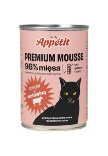 APPETIT PREMIUM Mousse z wołowiną dla kota 400 g