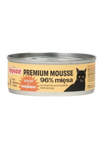 APPETIT PREMIUM Mousse z indykiem dla kota 85 g