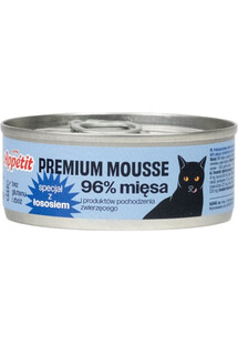 APPETIT PREMIUM Mousse z łososiem dla kota 85 g