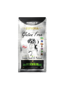 EUPHORIA Gluten Free z jagnięciną dla szczeniąt małych i średnich ras 12 kg