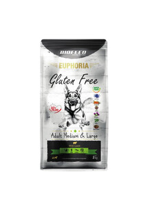 EUPHORIA Gluten Free z jagnięciną dla psów średnich i dużych ras 2 kg