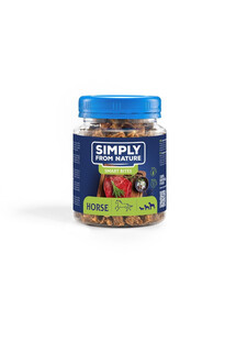 SIMPLY FROM NATURE Smart Bites Trenerki dla psów z koniny, 130 g