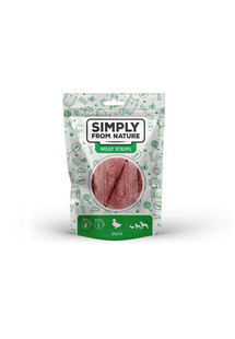 SIMPLY FROM NATURE Meat Strips - Mięsne paski dla psów z kaczki, 80 g