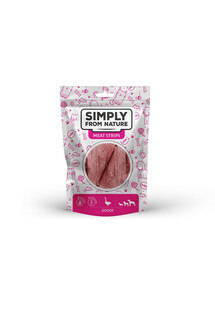 SIMPLY FROM NATURE Meat Strips - Mięsne paski dla psów z gęsi, 80 g