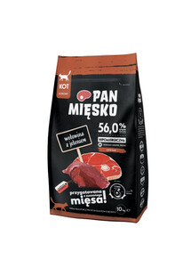 PAN MIĘSKO Wołowina z jeleniem karma dla kota M 10kg