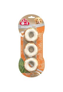 8in1 Delights Rings Chicken - przysmak dla psów krążki do żucia kurczak