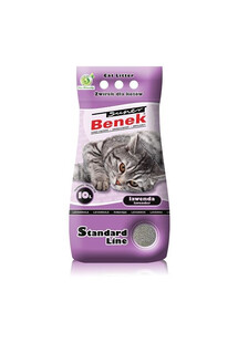 Certech Super Benek Standard Line Lavender 10 l - gruboziarnisty żwirek dla kotów o zapachu lawendy 10l