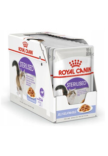 Royal Canin Sterilised jelly 85 g x12 - karma mokra dla kotów dorosłych, sterylizowanych w galarecie 85g x12