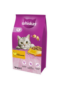 WHISKAS Adult 14kg - sucha karma dla kotów z kurczakiem