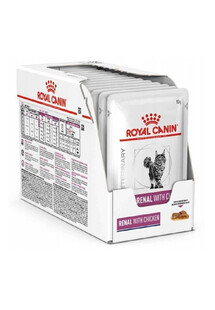 Royal Canin Veterinary Kot Renal with Chicken 12x85 g - mokra karma dla kotów dorosłych z kurczakiem 12x85 g