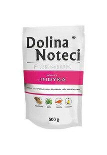 Dolina Noteci Premium Bogata w Indyka saszetka 500 g  - karma mokra dla psa 500g