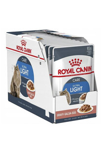 ROYAL CANIN Ultra Light w sosie 12x85g - karma mokra w sosie dla kotów dorosłych z tendencją do nadwagi