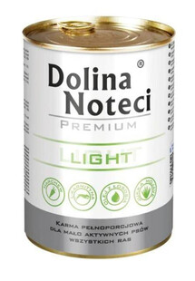 Dolina Noteci light -karma mokra dla psów z nadwagą 400g