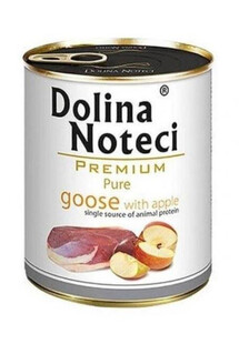 Dolina Noteci pure gęś z jabłkiem 800 g- mokra karma dla psów dorosłych