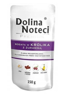 Dolina Noteci bogata w królika z żurawiną 150g - mokra karma dla psów dorosłych 150 g