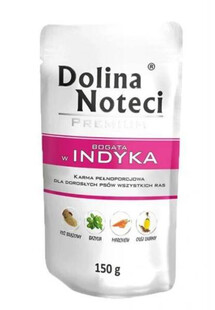 Dolina Noteci bogata w indyka 150g - mokra karma dla psów dorosłych