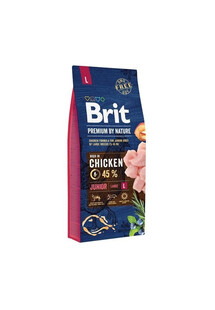 Brit Premium By Nature Junior Large Chicken 15 kg - sucha karma dla młodych psów rasy dużej z kurczakiem 15kg