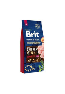 Brit Premium By Nature Senior Large/Extra Large Chicken 15 kg - sucha karma dla starszych psów rasy dużej i olbrzymiej z kurczakiem,15kg