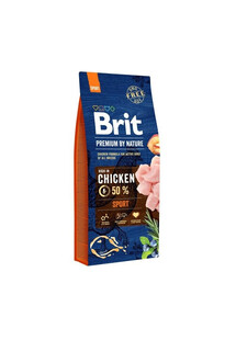 Brit Premium By Nature Sport Chicken 15 kg - sucha karma dla psów aktywnych z kurczakiem 15kg