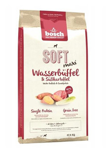 BOSCH Soft Maxi 12.5 kg - Sucha karma dla psów, Bawół wodny & bataty 12.5 kg