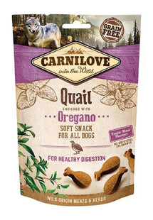 Carnilove semi moist snack quail enriched with oregano 200 g przsymak dla psa