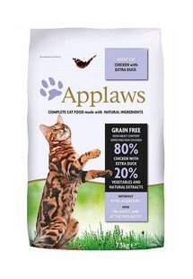 APPLAWS Dry cat Adult kurczak i kaczka karma dla dorosłych kotów 7,5 kg