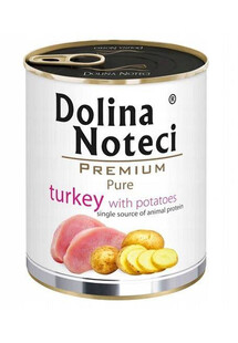 Dolina Noteci pure indyk z ziemniakami 800 g - mokra karma dla psów dorosłych, 800 g