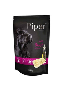 Piper doypack z żołądkami wołowymi 500 g - mokra karma dla psów dorosłych ras średnich i dużych, 500g